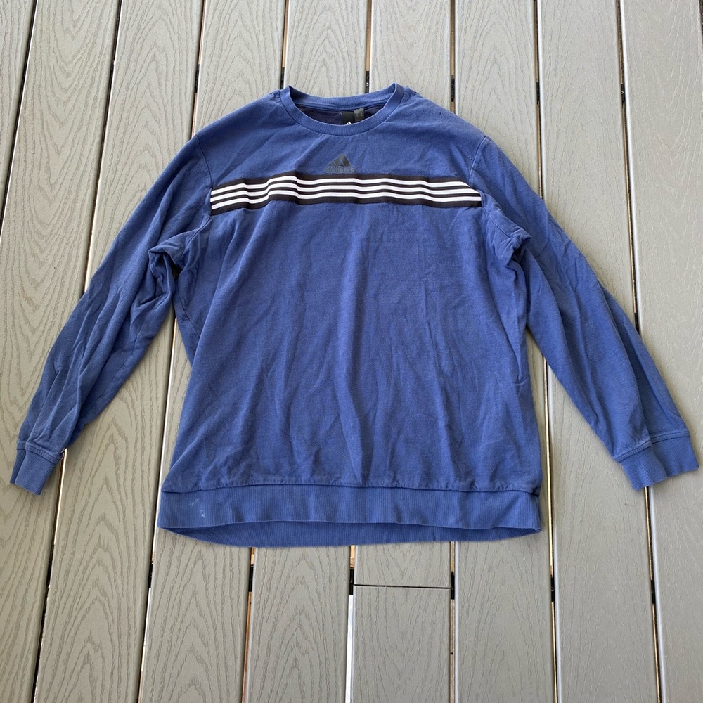 Adidas blue crewneck